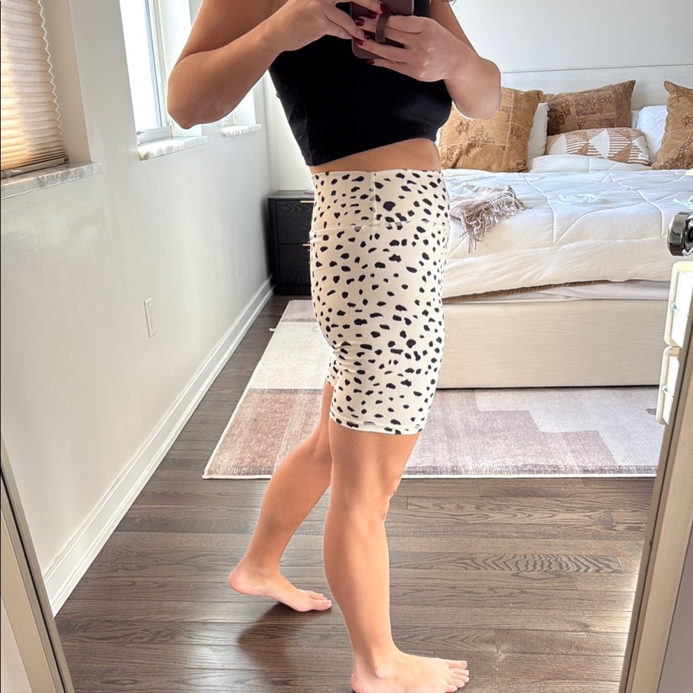 12th Tribe Animal Print Biker Shorts - Picture 2 of 5